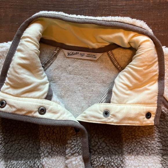 Woolrich Fleece Pullover Plaid Buffalo Check Jacket - Picture 6 of 10